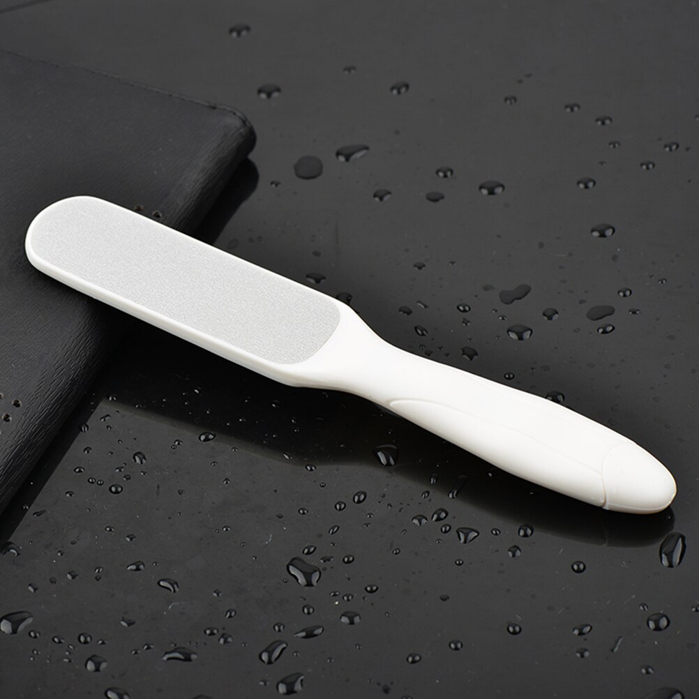 Martwa skóra zmywacz pilniki ze stali nierdzewnej Pedicure płuczka zgrzyt dwustronna robić złuszczania usuwa twarda skóra (biała)