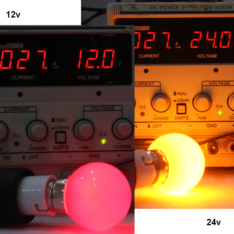 1pcs Lampade Led Bulb B22 Mini Colorful 12 24 V Volt 110V 220v 1W G45 Decorative Christmas Night Light 12V 24V Home Lamp