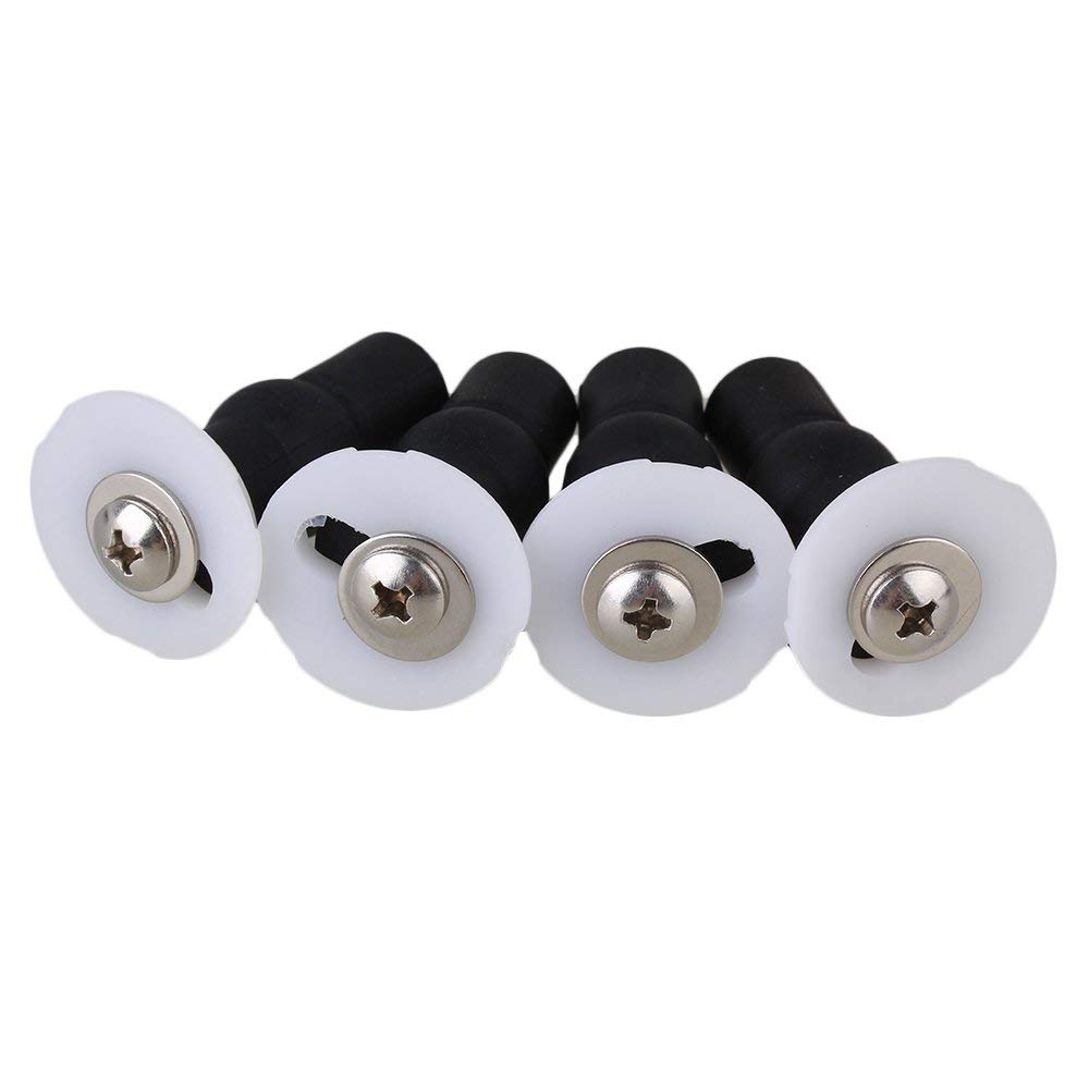 4Pcs Rubber Toilet Seat Commode Cover Top Fix Nut Screw Blind Hole Fixings