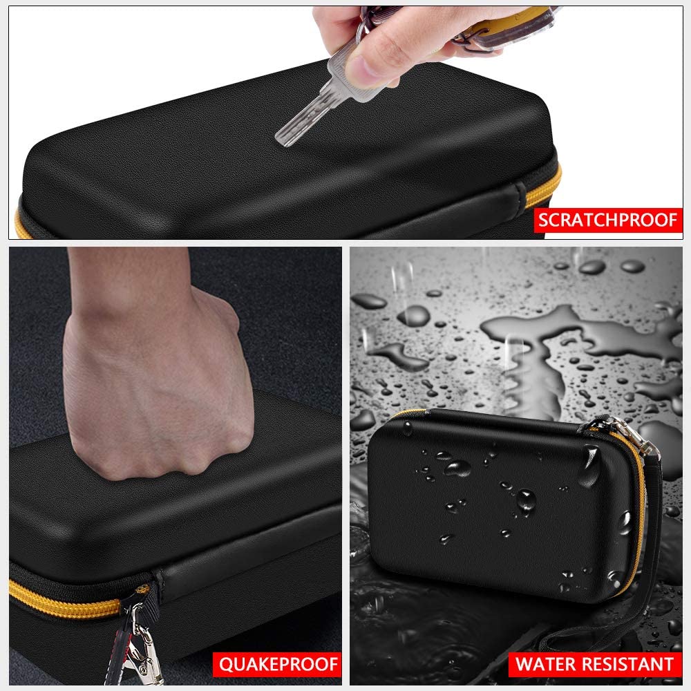Hard Case for Fluke 117/115/116 Electricians True RMS Digital Multimeter, Protective Carrying Storage Bag with Accessories Mesh