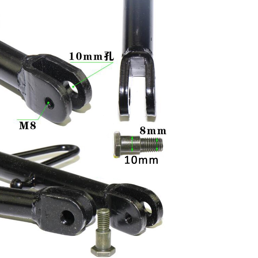 Motorcykel universal kickstand side parkeringsstativ support fodscooter e-cykel