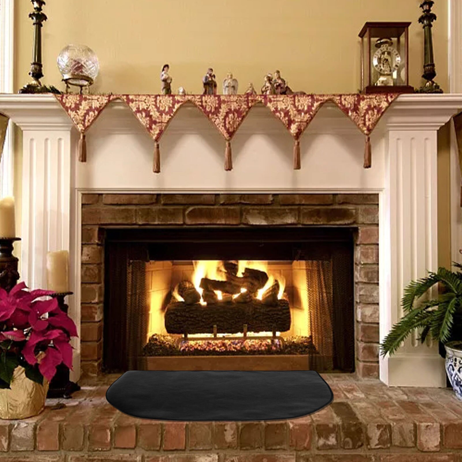 Tapis de cheminée pour foyer, couverture de feu, tapis de foyer en tissu ignifuge, tapis de protection Durable, couverture anti-feu
