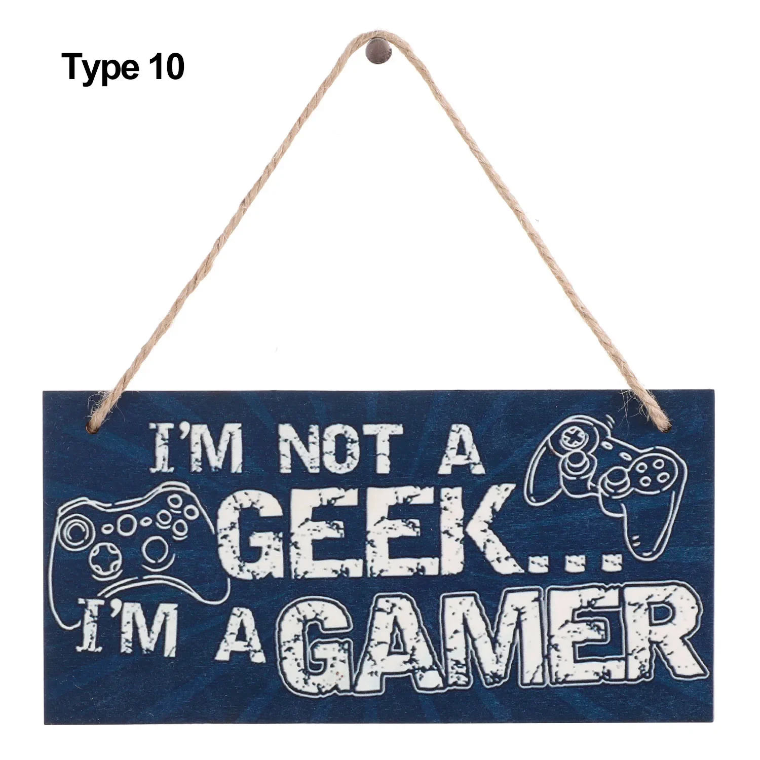Træskilt til spillelokale, forstyr ikke, træplakette, ornamenter, hængende vedhæng, jeg er gamer, dørvægdekoration, tilbehør til spillelokale: L / Æblegrøn