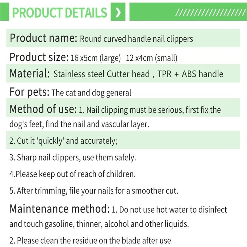 Pet Dog Cat Nail Safety Cutter Tool Claws Scissor Cut Product Stainless Steel Nail Safety Cutter Tool Toe File Trimmer Clipper