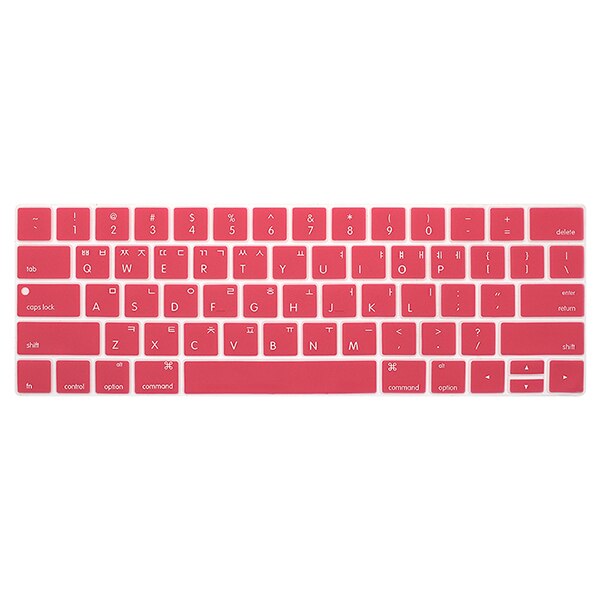 Korean Keyboard Cover Protector Skin for MacBook with touch bar 13 15 A1706 A1707A1989 Korea laptop keyboard protective film: GRAY