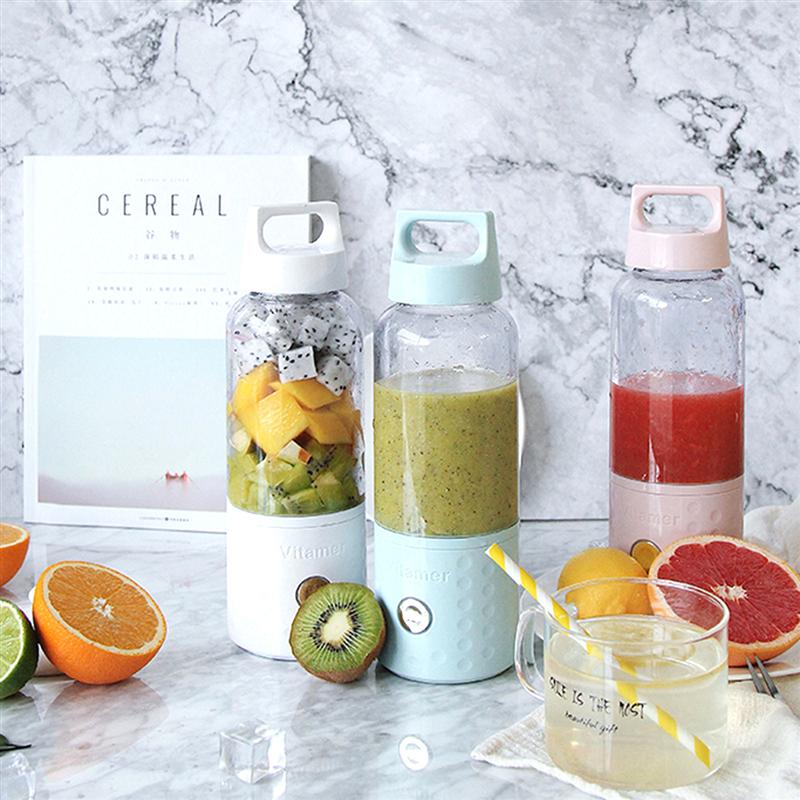 500ml usb eletric frukt juicer maskin mini reise liten fruktpresse oppladbar maker blender avtrekker kopp