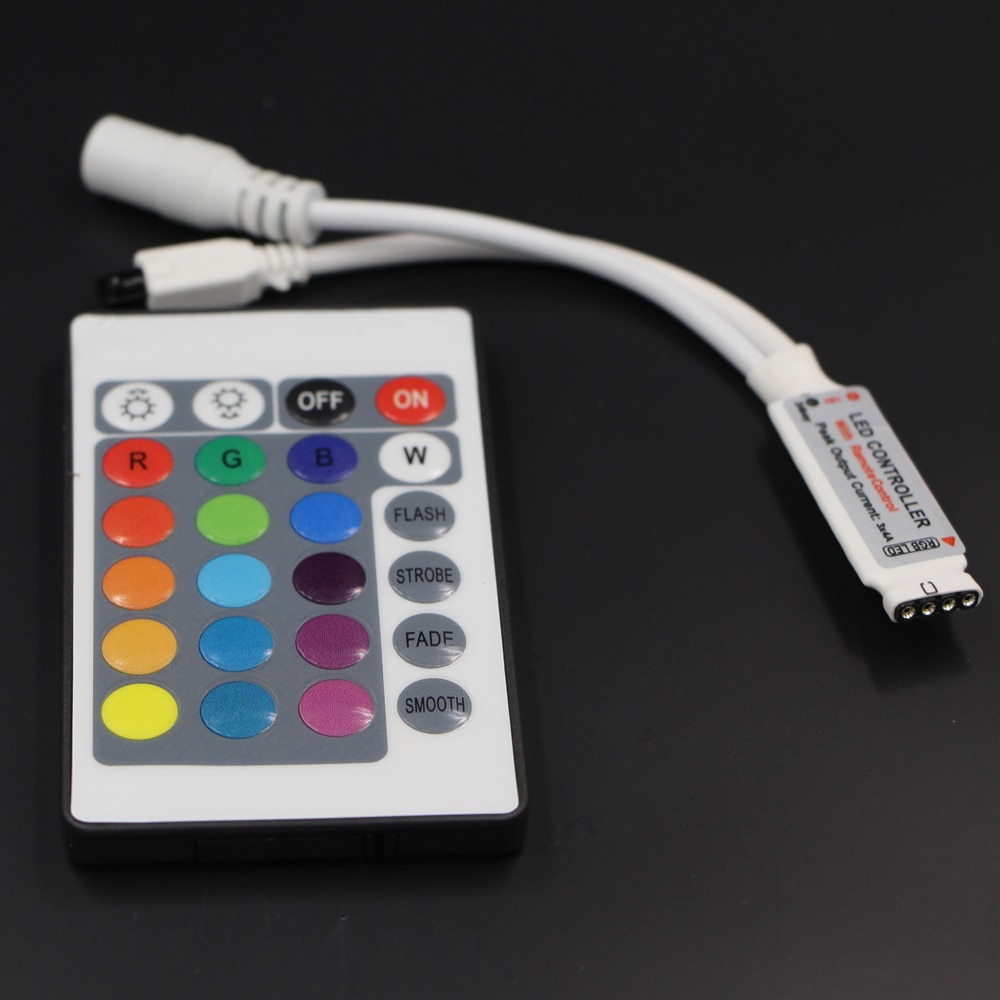 24 Keys LED RGB Controller DC12V IR Remote Controller voor SMD 3528 5050 RGB LED Strip Verlichting