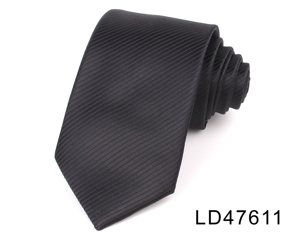 Corbatas delgadas a rayas para hombre y mujer, corbata de trajes informales de Color sólido, corbata para boda, negocios, de novio: LD47611