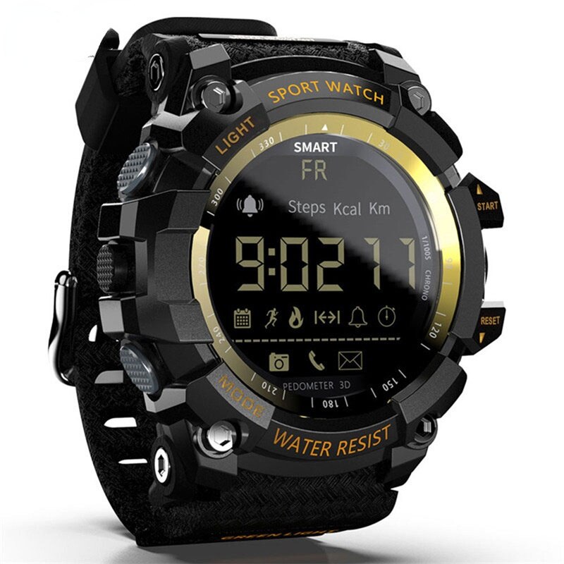 men&#39;s and women&#39;s sports smart watch smart watch Bluetooth information push reminder function waterproof IP68 SMart watch: Gold