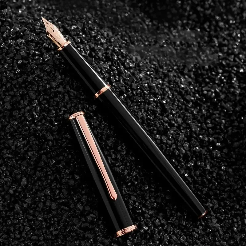 Hongdian 920 Pluma Estilográfica - Diseño Metálico Retro - Escritura Fluida - Ideal Estudiantes y Negocios