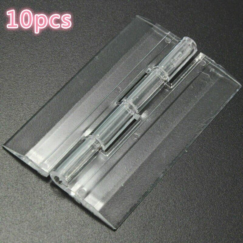 10Pcs/bag 3 Sizes 25X33 30X33 38X45 Plastic Folding Hinges Transparent Perspex Hinge Durable Clear Acrylic.