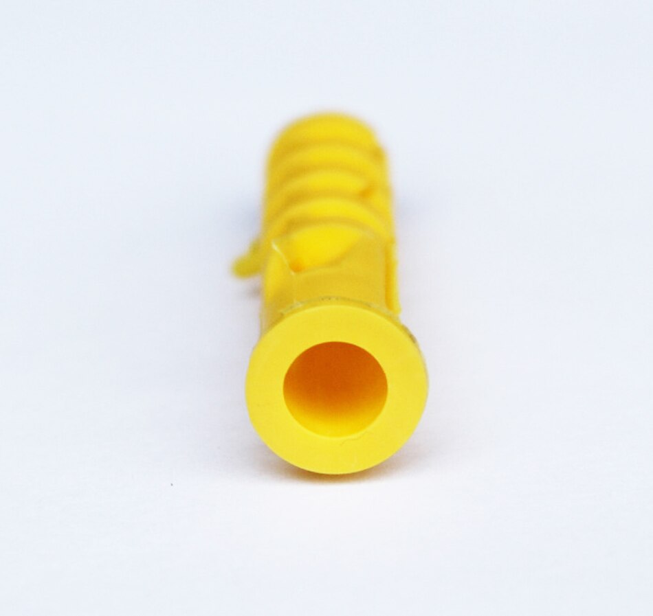 Plast ribbet anker gips skrue vegg plast ekspansjonsrør rør veggplugger 8 x 40mm 1000 stk