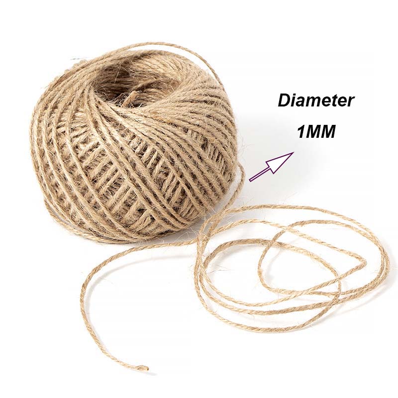 HOWAF Jute kanten lint, 9 rollen vintage natuurlijke jute lint met