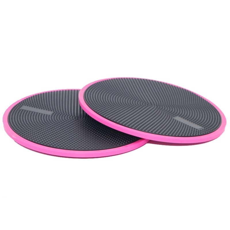 Fitness Sliding Discs Double Side Exercise Gym Round Full Body Sport Core Pads Q1FF: Pink