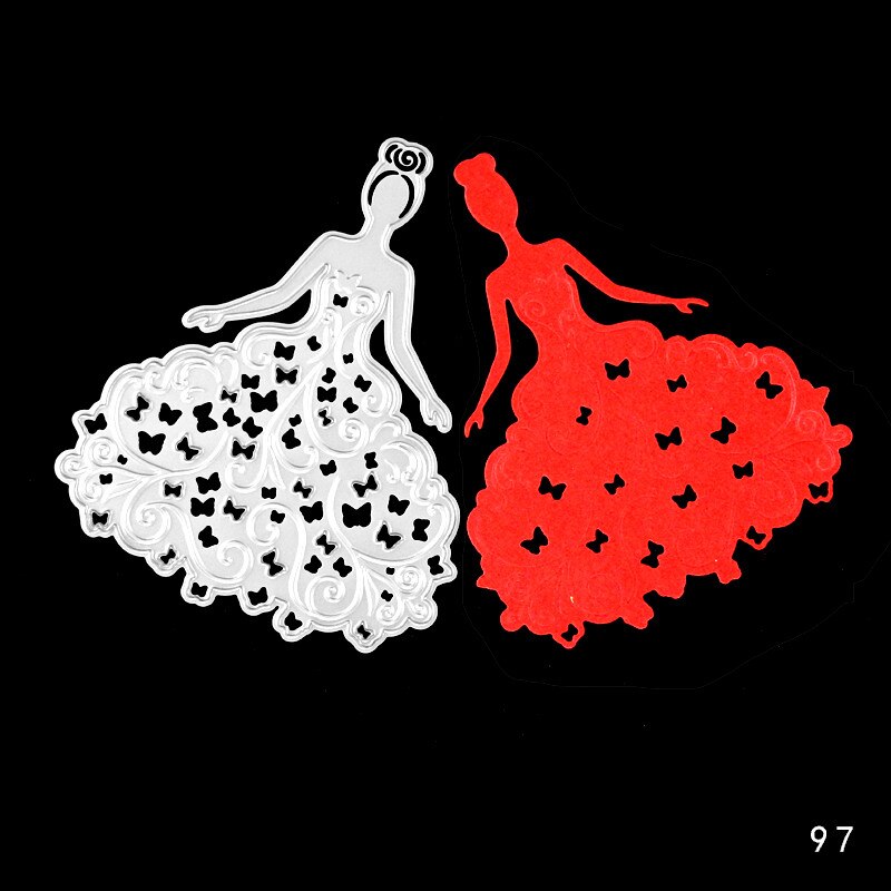 DIY Romantic Wedding Decoration cutting dies stencils embossing card for scrapbooking card album decorative metal crafts.: Dies-097