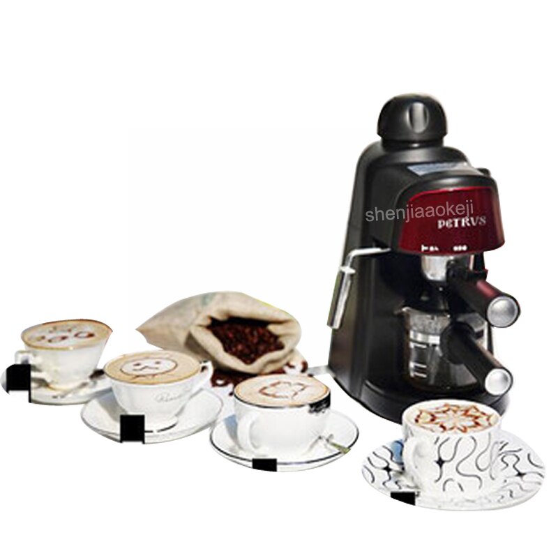 Cafetera semiautomática italiana Americana para el hogar, máquina de café a vapor a presión comercial PE3800, 220v, 800w, 1 unidad