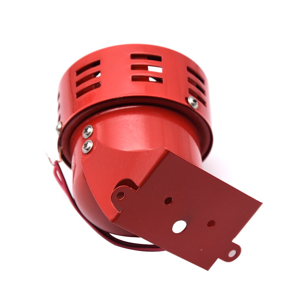 RED Air Raid Siren Horn Alarm 110dB Driven Air Raid Siren Horn Alarm Loud Air Horn for Car Boat Truck Speaker