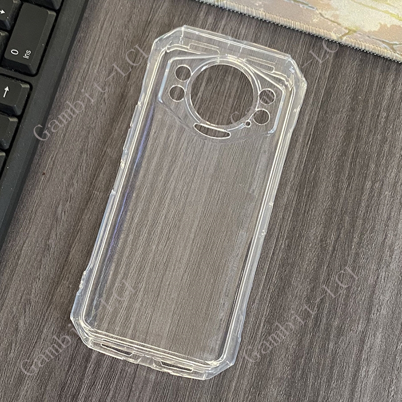 Voor doogee s cyber pro cyberpro cyberpro doogee cyber achterkant ringhouder beugel telefoonhoesje smartphone tpu zachte hoes: Hout / Hemelsblauw