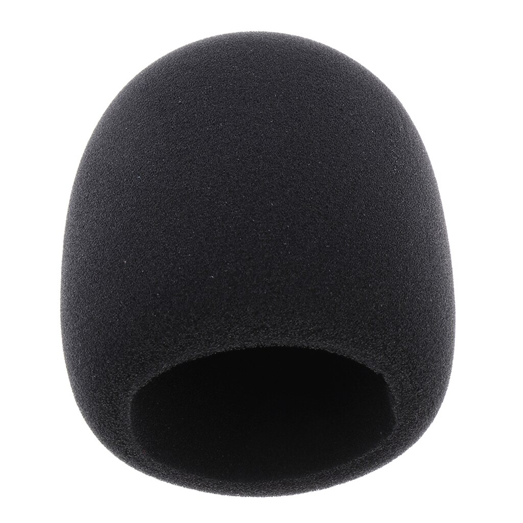 Large Size Black Microphone Foam Cover Mic Protection For Recording 4cm
