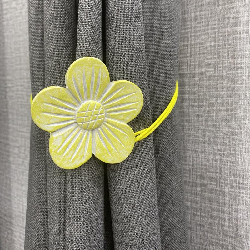 Udskårne blomster hjem vinduesindretning gardin magnetisk spænde tieback holdback remholder klip stue ornament tie-back