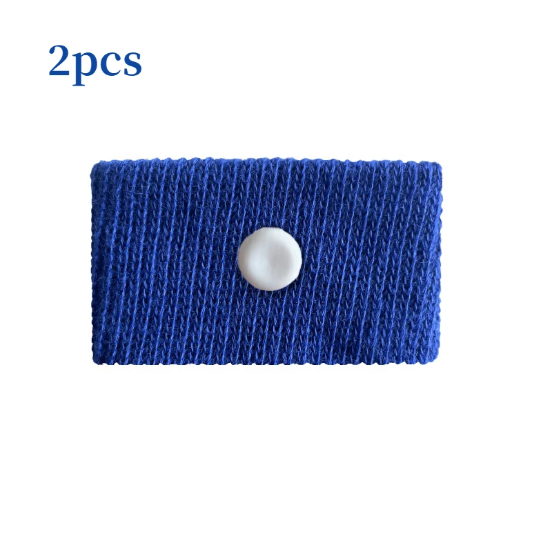 2 uds viaje mañana mareo muñequera Anti Nausea coche Van mar avión pulsera Anti-movimiento mareo pulsera correa barcos: Azul
