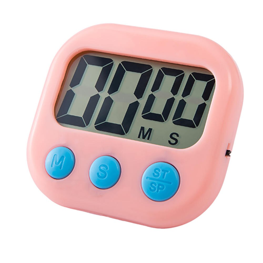 1 pcs Classroom Meeting Timers for Kids and Teacher Digital Kitchen Timer Count-Up Count Down for Cooking Baking Office Study: Pink