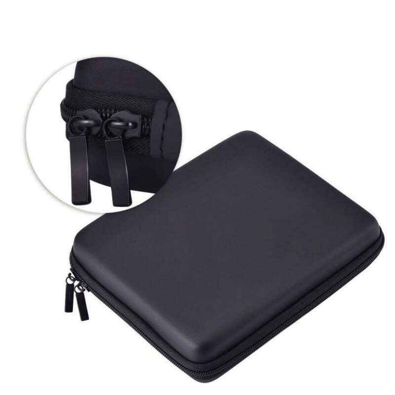 Harde eva-opberghoes met ritssluiting, beschermhoes voor nintendo 2ds- hoesje, gamekaarthoesje, gamekaarthoesje: Zwart
