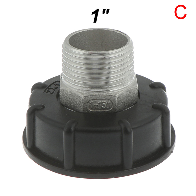 1/2 inch 3/4 inch 1 inch Thread IBC Tank Adapter Tap Connector Replacement Valve Fitting For Home Garden Water Connectors: C