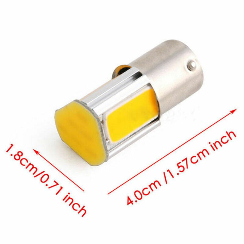 Vervanging Richtingaanwijzer Onderdelen Buitenkant 1156 G18 BA15s 4 Cob Led Lamp