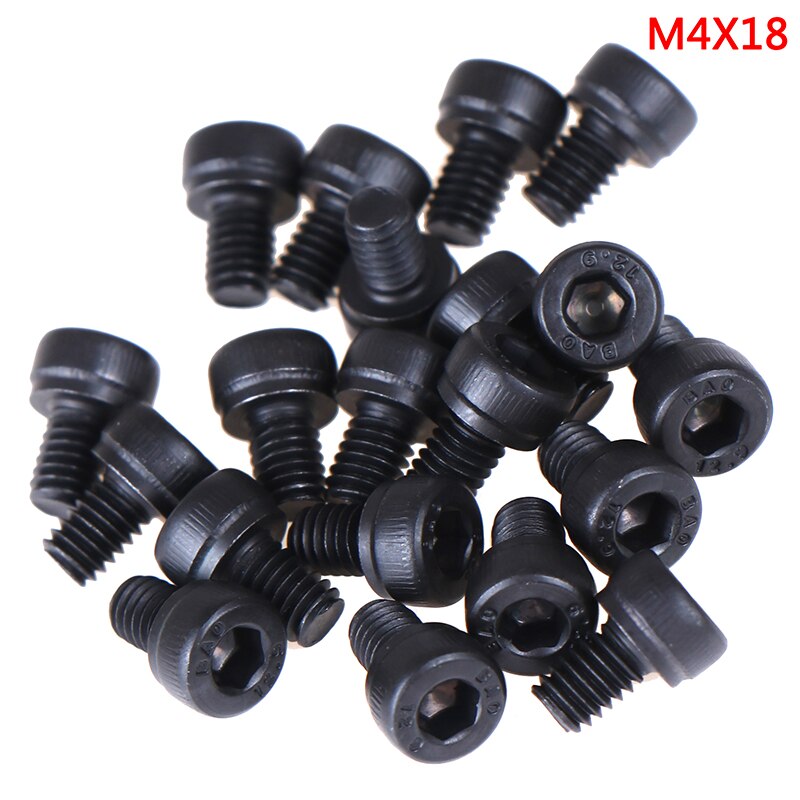 M4/M5/M6/M8 12.9Grade Steel Allen Hex Socket Cap Head Black Screw Bolt Furniture Fastener 20PCS