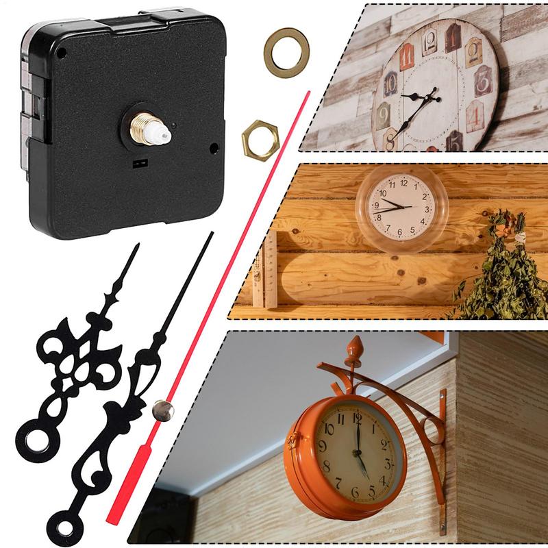 Klokmechanisme Stille quartz uurwerkmachine Muurhanden Wijzers Set Uurwerktafel Hangende DIY Quartz Horlogereparatieonderdelen