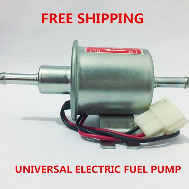 universal diesel petrol gasoline electric fuel pump HEP-02A 12V low pressure fuel pump carburetor motorcycle ATV