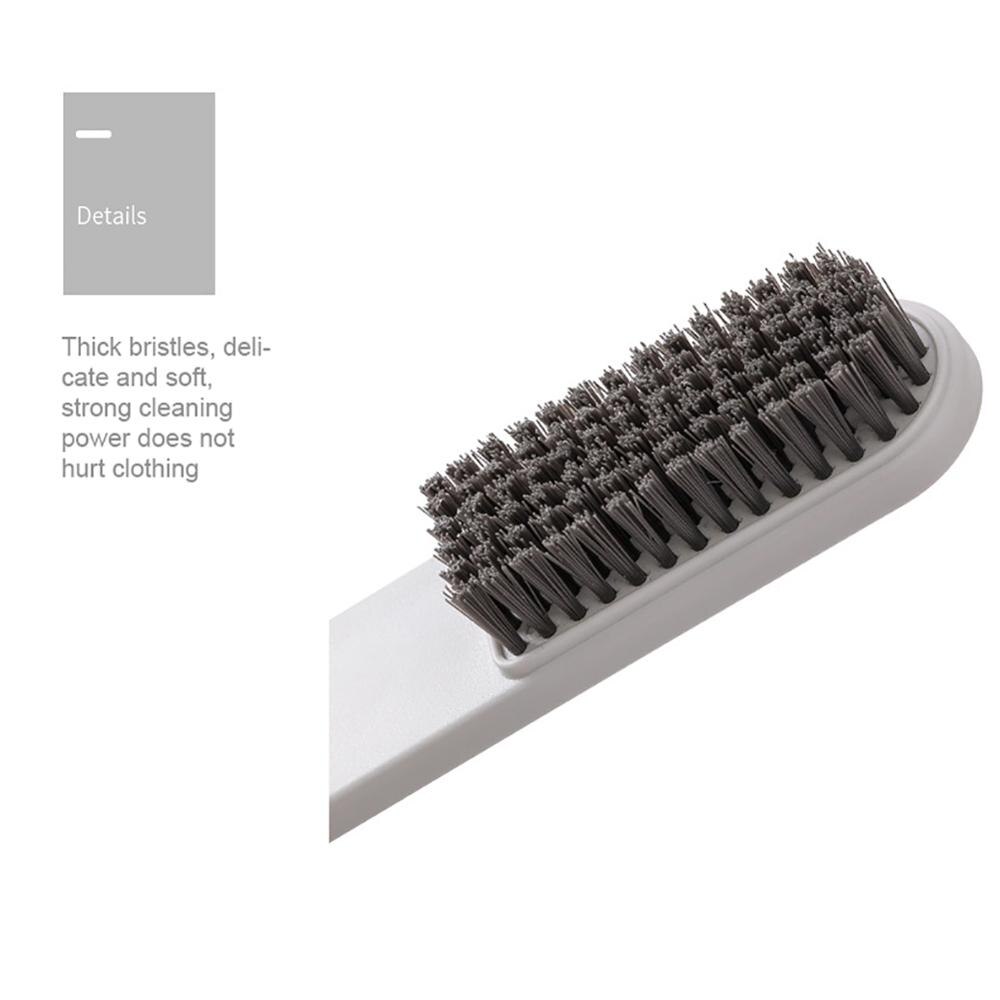 Soft wool laundry brush with long handle shoe brush with hanging hole