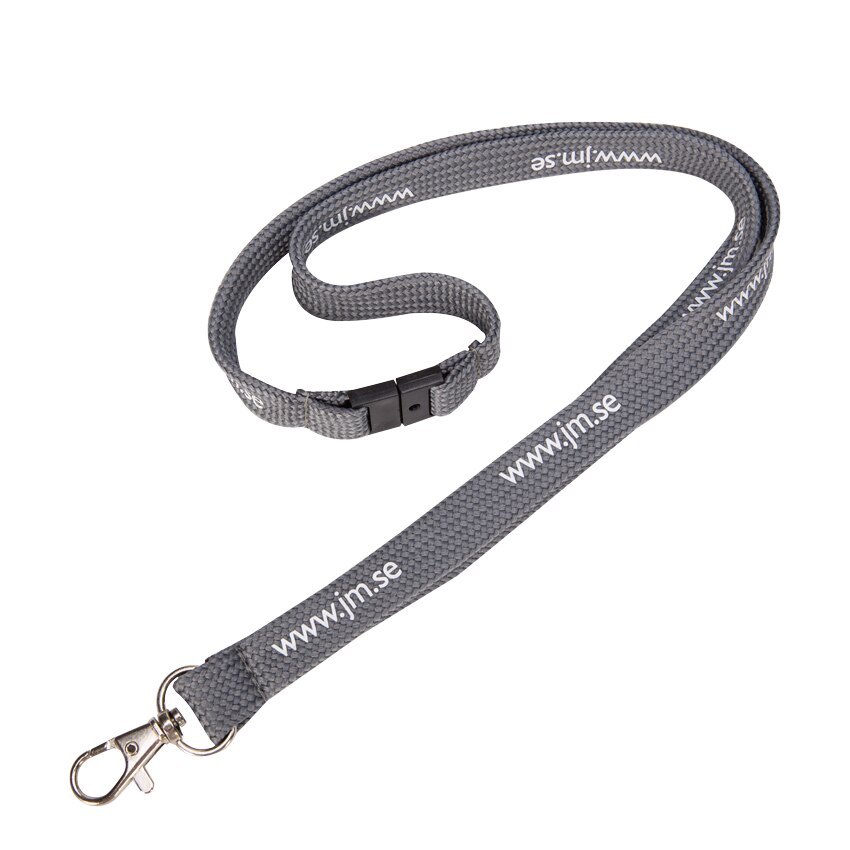 Custom Tube Lanyard Logo Message Imprinted Neck Strap with Tube Material for ID holder with Badge Reel