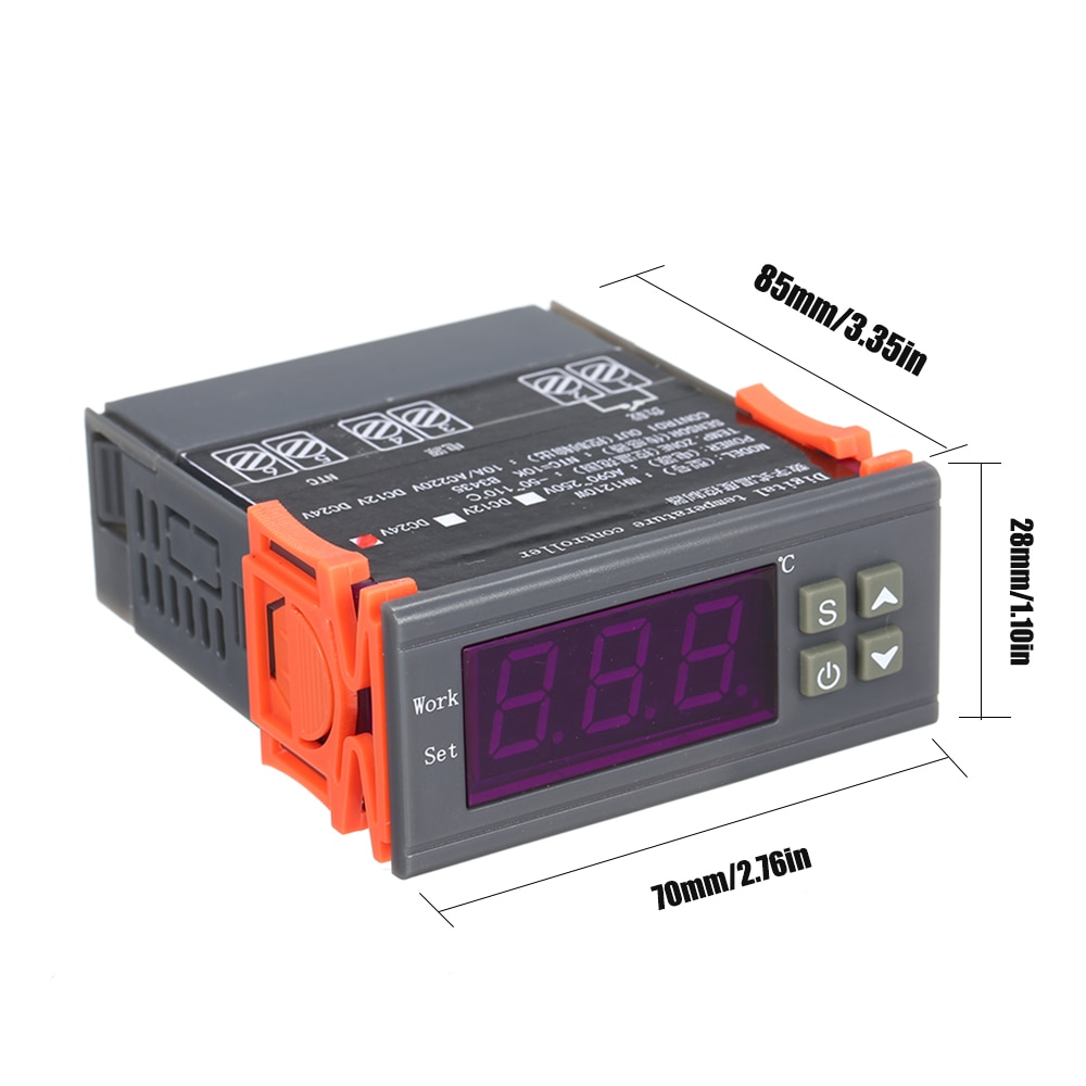 Hoge nauwkeurigheid thermostaatregelaar digitale temperatuurregelaar 220v 24v 12v verwarming koeling temperatuurregeling microcomputer