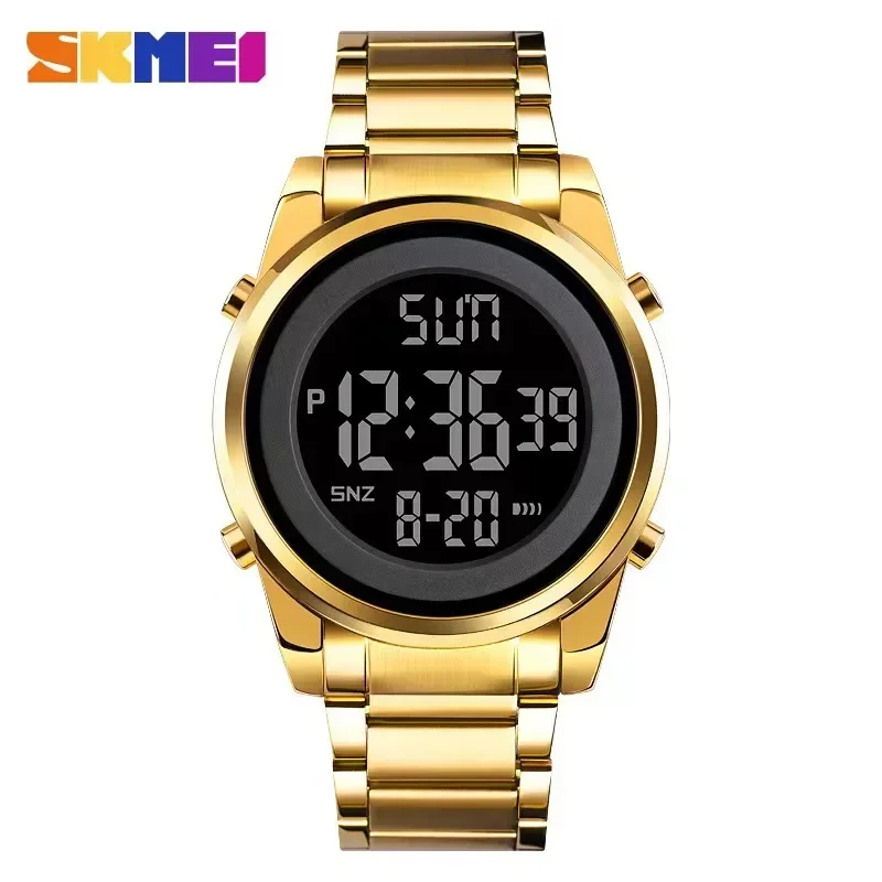 Skmei 1611 Chrono Aftellen Alarm Uur Voor Heren Reloj Hombre Digitaal 2 Keer Heren Horloges Mode Led Heren Digitaal Polshorloge