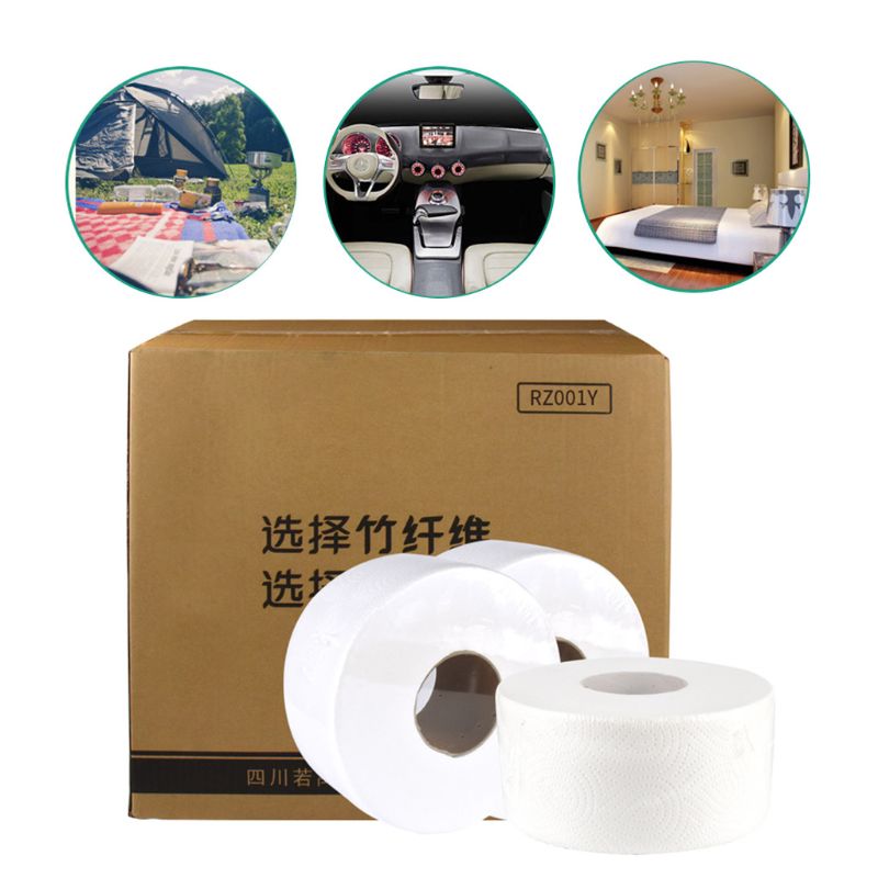 Multi-Fold Organic Bamboo Toilet Paper Hypoallergenic for Sensitive Skin, Zero Trees Waste, All Natural Eco Friendly