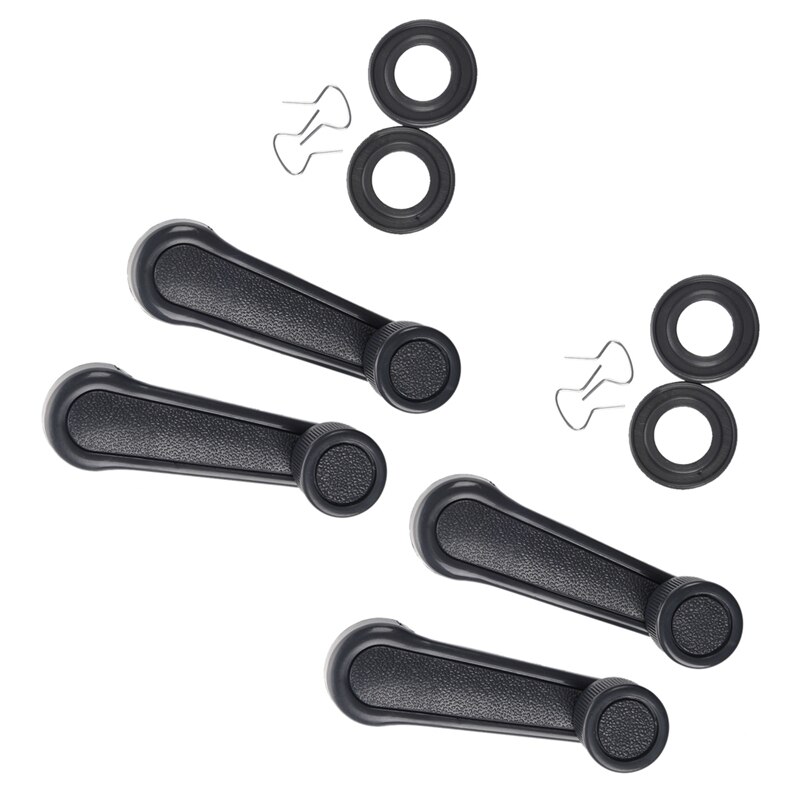 Manivela Universal de plástico para ventana de coche, palanca de manija, color gris, 4 Uds.