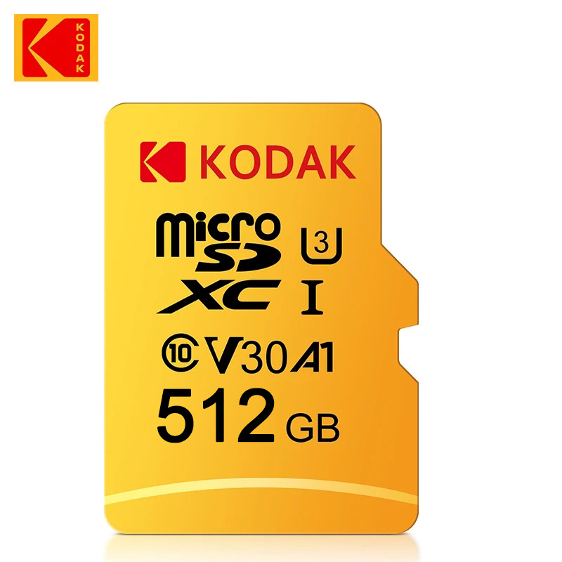 Original KODAK MicroSD Card C10 Memory Card 32GB 64GB Class10 Memori TF Micro SD SDXC 128GB 256GB 512GB A1 U3 V30 4K For Camera: Other