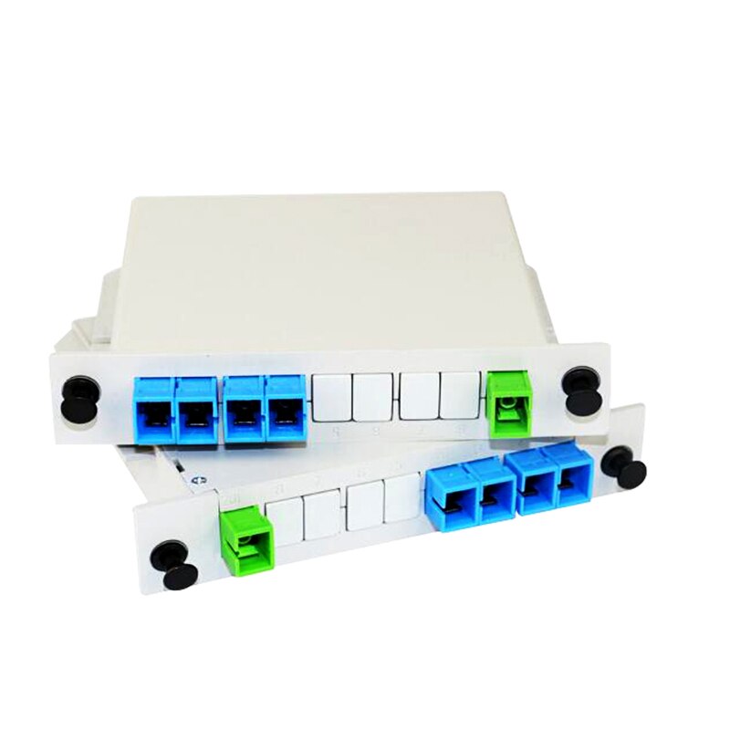 1:4 glasvezel plc-splitter sc/upc 1 x 4 lgx-box cassettekaart-invoegmodule plc-splitter