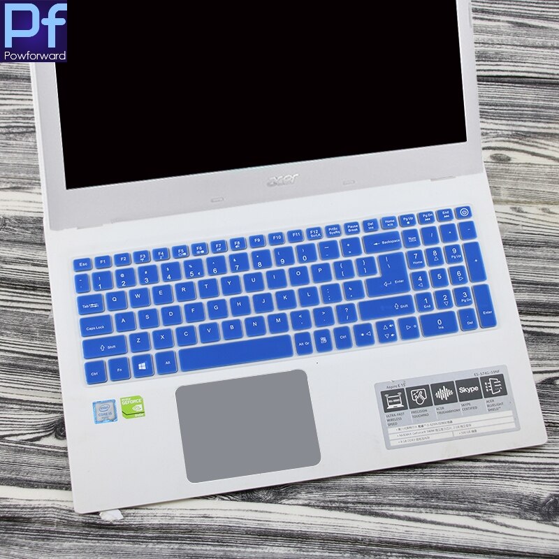 15.6 17 inch keyboard cover Protector for Acer Aspire 3 A315 A315-51 A315-41G a315-21 a315-31: blue