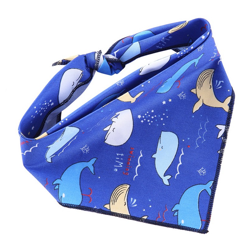 Chien Bandana coton chien bavoirs noir blanc rayé chien Triangle serviette mignon lavable noël Halloween chien Bandana écharpe