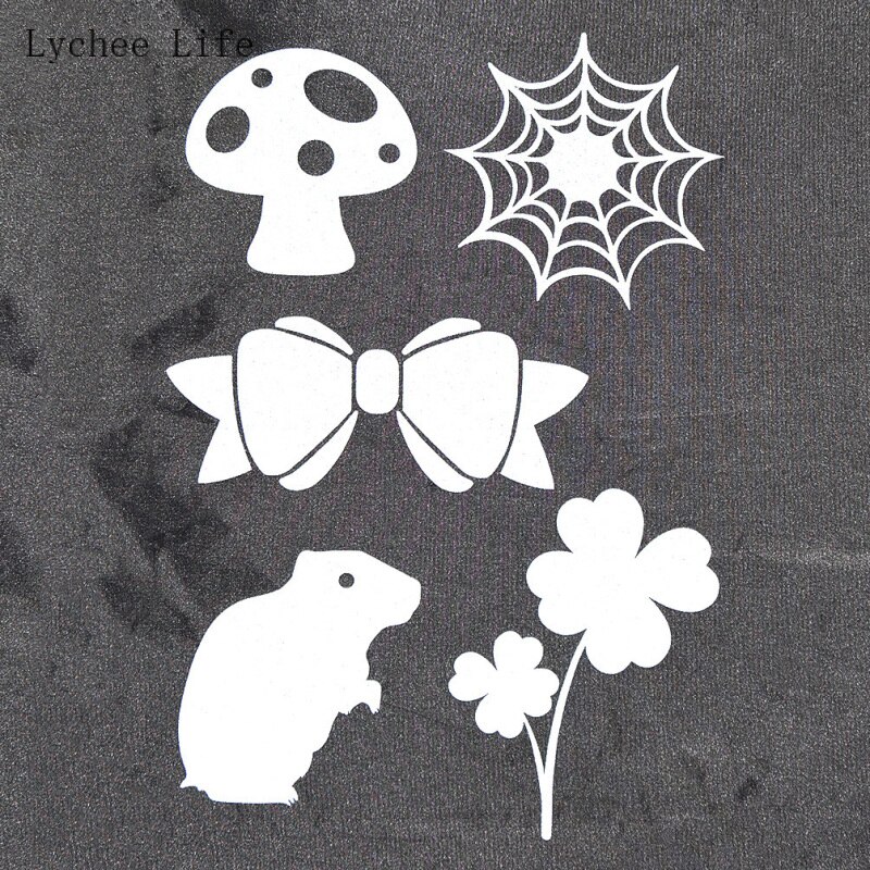 Lychee life  a5 reflekterende klisterbånd vinyl ark jern på stof til beklædning diy sy tilbehør