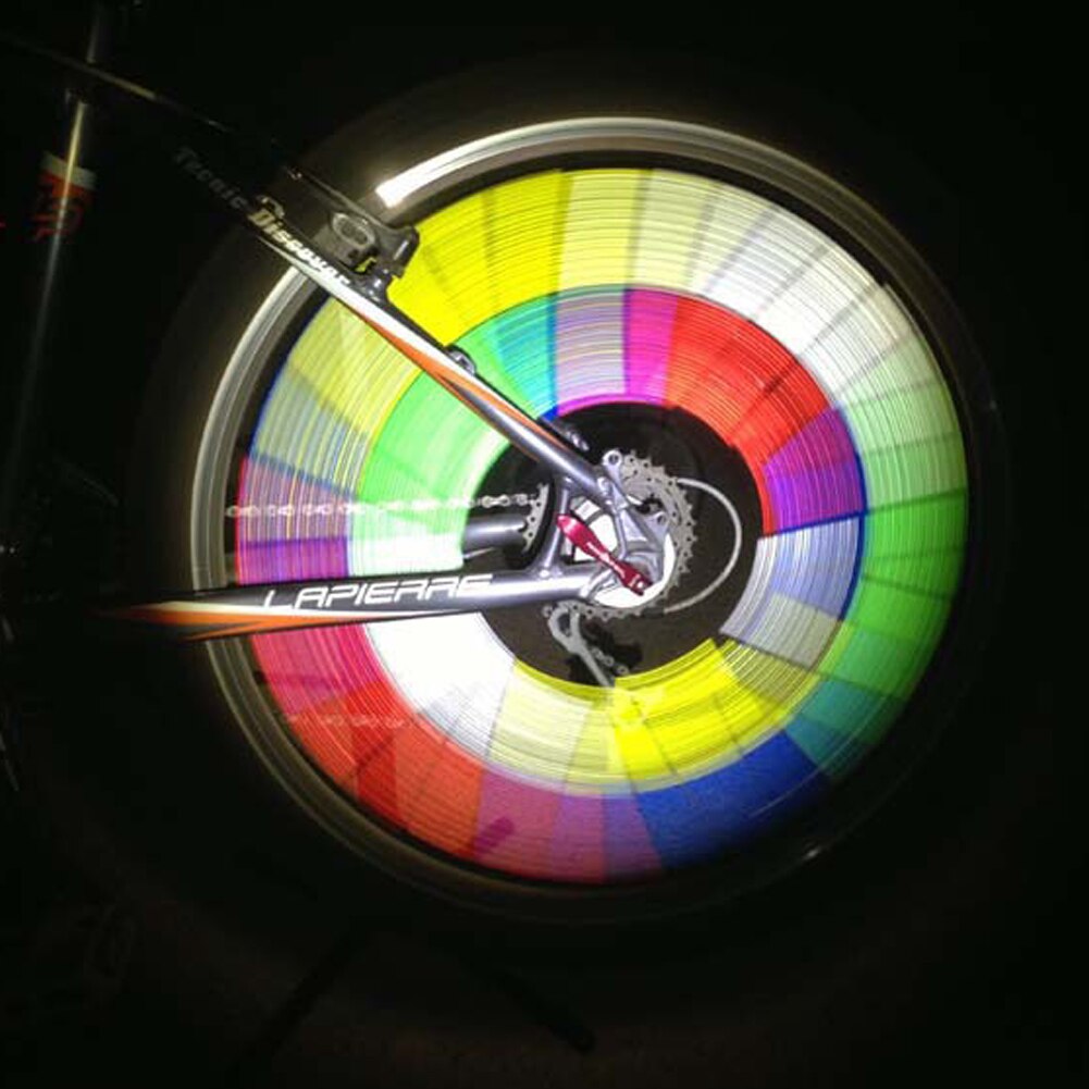 12 Teile/paket Fahrrad Reflektierende Speichen Rad Reflektoren Speichen Nacht Reiten Warnung Streifen draussen Radfahren MTB Rennrad Zubehör