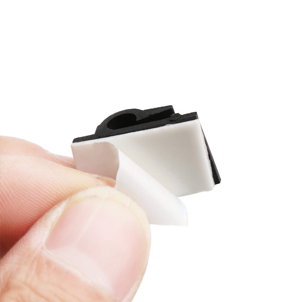 50 stuks Zelfklevende Cord Management Klem Nylon Kabel Clips Draad Leiding Haak Bevestigingsmiddelen Kabel Organizer Kabelbinder Vaste Klem