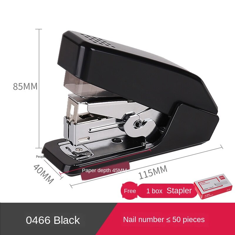 Arbeidsbesparende stiftemaskin 20 sider standard liten stiftemaskin spikre hi arbeidsbesparende stiftemaskinen: Svart s