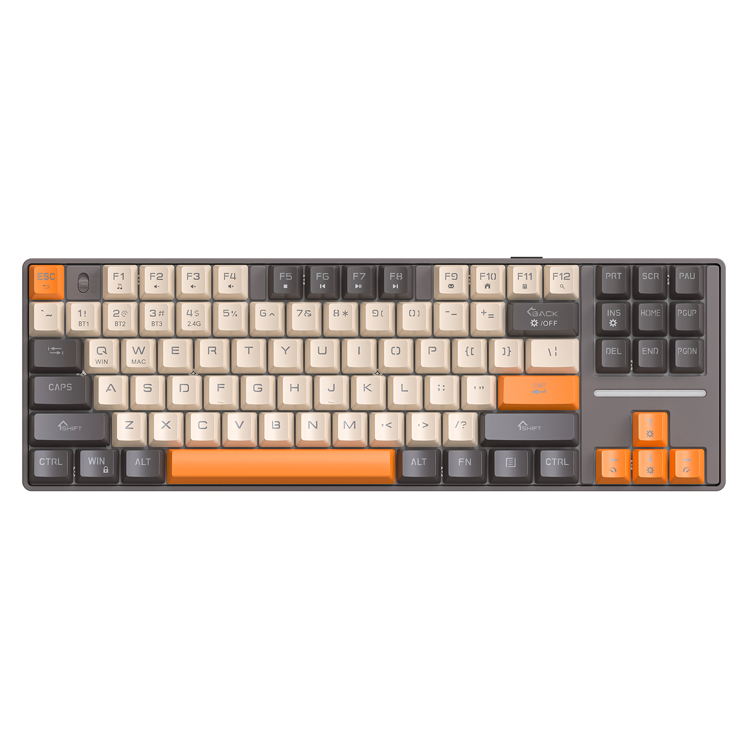 SMAILWOLF MK87 Mechanical Keyboard - 87 Keys - Bluetooth Wireless - Wrist Support - E-sports Gaming