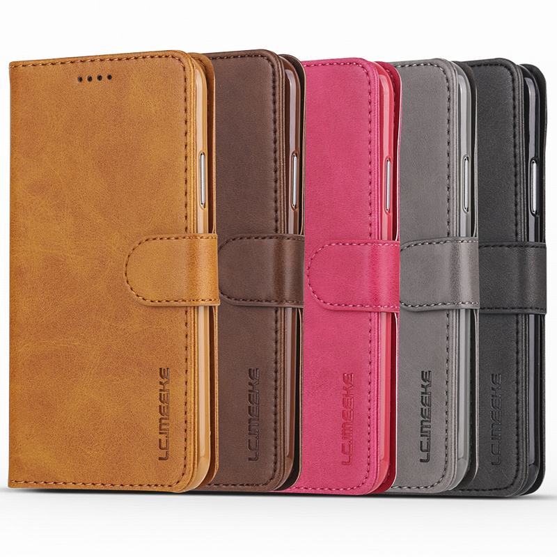 Case For iPhone 5 5S SE Phone Bag Cover Luxury Magnetic Flip Plain Vintage Wallet Leather Case Etui For Apple iPhone 5 S E Coque