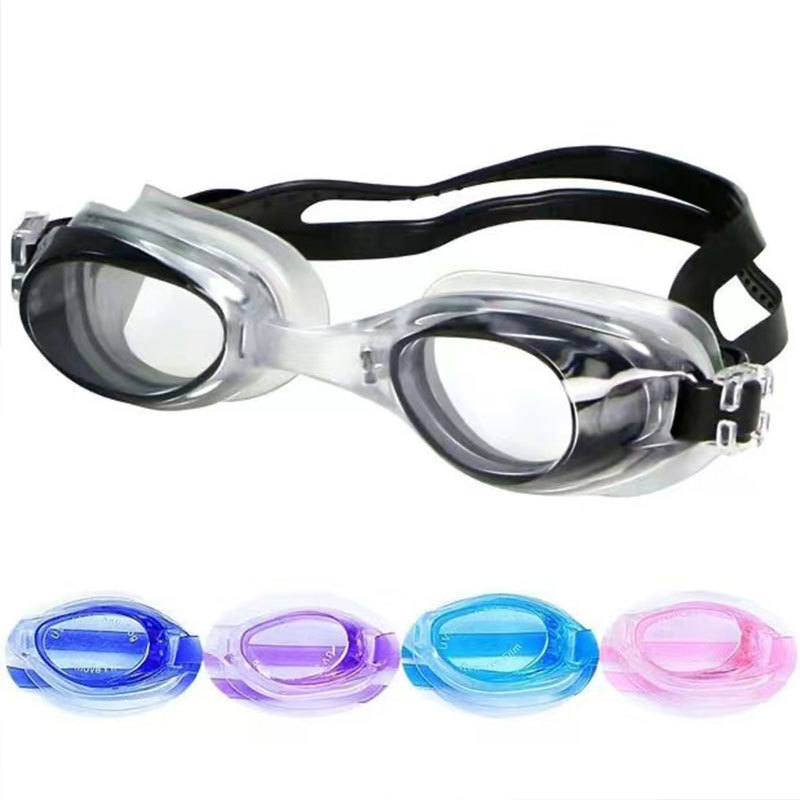 Antibeschlag-wasserdichte Schwimmbrille, Schwimmbad, Schwimmen, Sport, Wasserbrille, Brillen mit Tasche für Männer, Frauen, Jungen, Mädchen