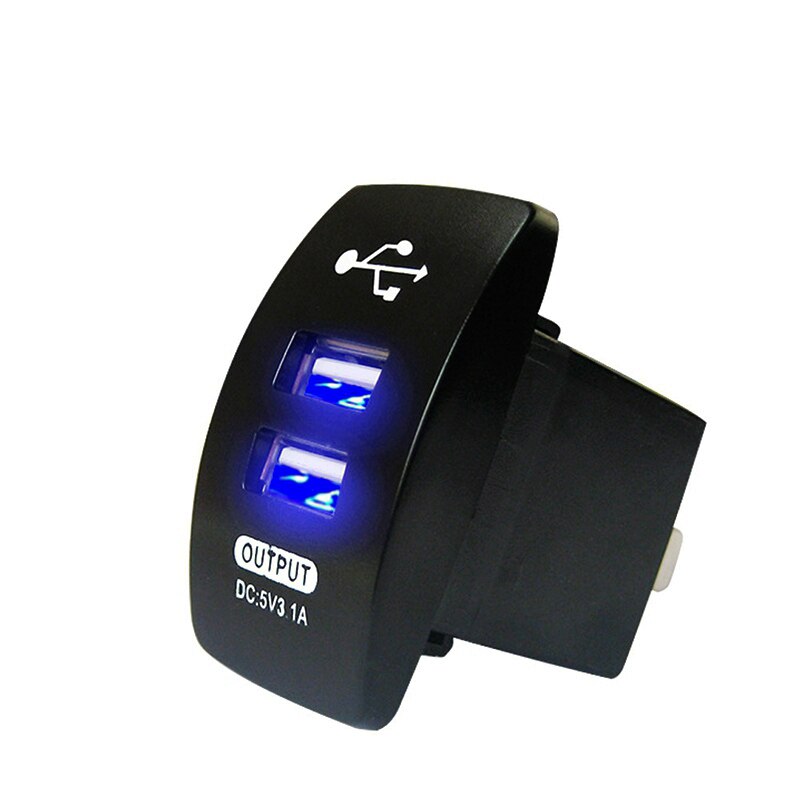 Motorcycle USB Lader Mobiele Telefoon Voeding Lader Dual USB Sigarettenaansteker Adapter Motor DC 12-24 V Dual USB Charger